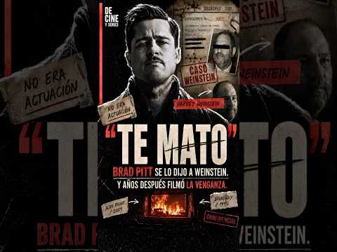 Miniatura de Brad Pitt le dijo "te mato" a Weinstein... y después lo filmó haciéndolo